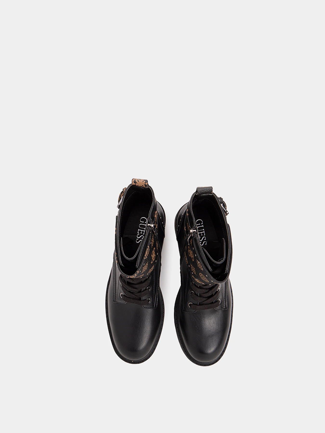 Ботинки и сапоги GUESS модель FL7WANFAL10-BLACK Ботинки и сапоги GUESS модель FL7WANFAL10-BLACK Фото