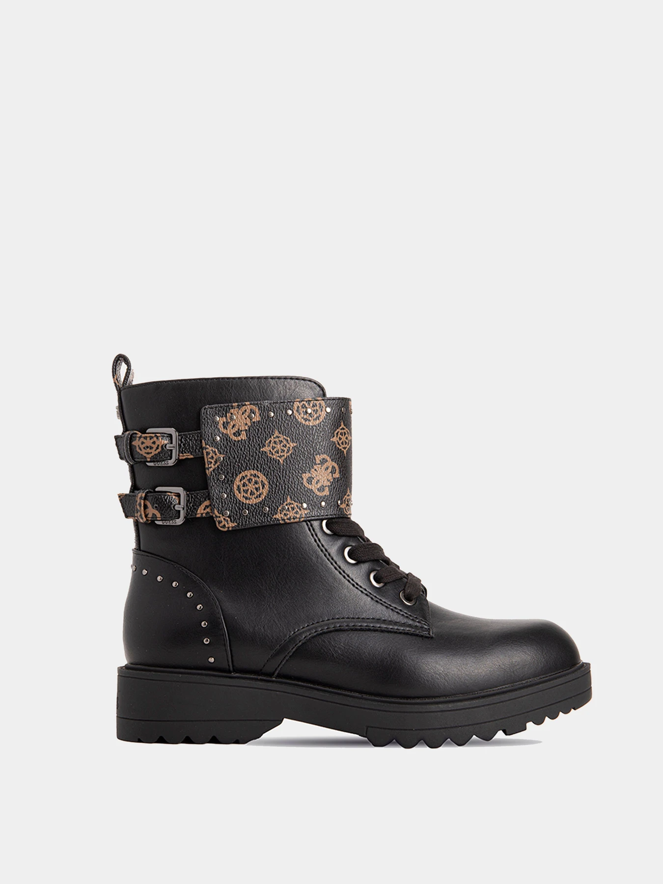 Ботинки и сапоги GUESS модель FL7WANFAL10-BLACK Ботинки и сапоги GUESS модель FL7WANFAL10-BLACK Фото