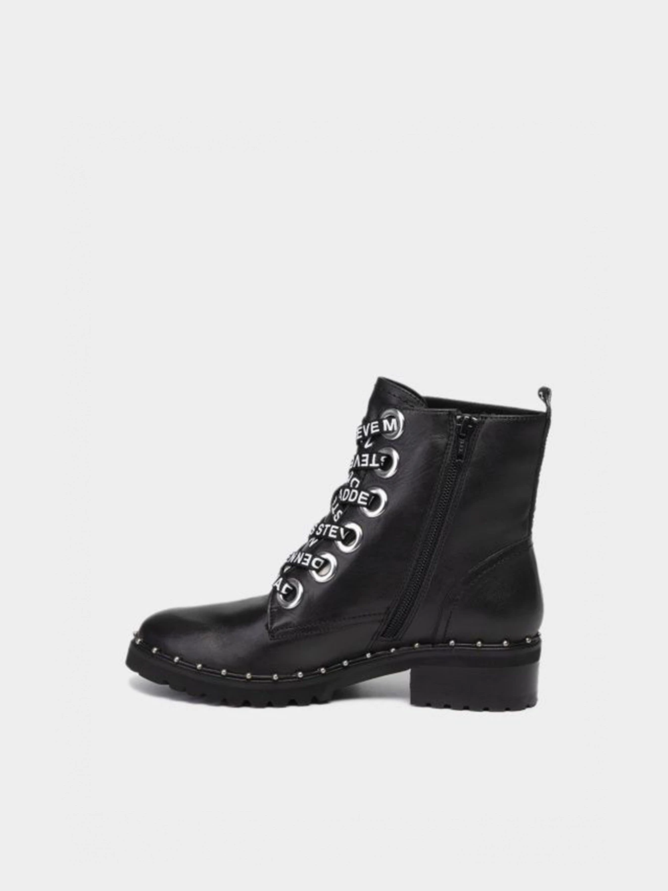 Ботинки и сапоги Steve Madden модель SM11000710-BLACK LEATHER Ботинки и сапоги Steve Madden модель SM11000710-BLACK LEATHER Фото