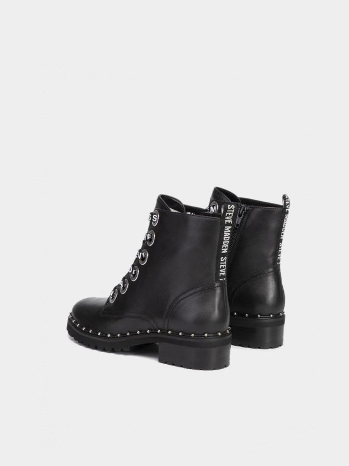 Ботинки и сапоги Steve Madden модель SM11000710-BLACK LEATHER Ботинки и сапоги Steve Madden модель SM11000710-BLACK LEATHER Фото
