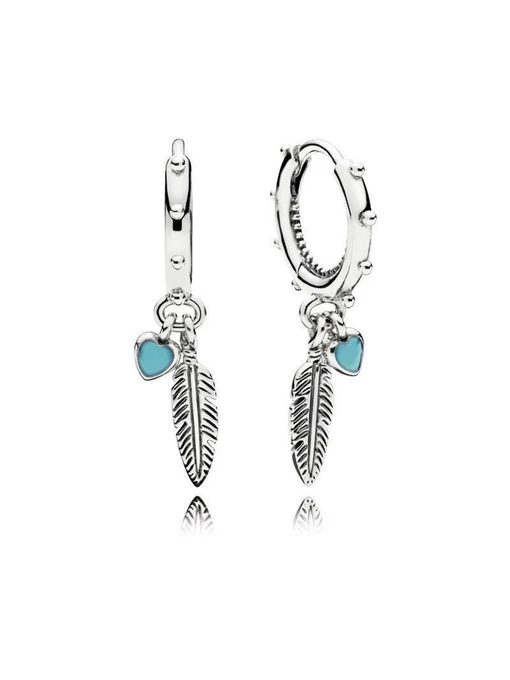 Серьги-подвески PANDORA Moments модель 297205EN168 Фото