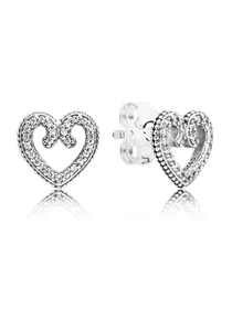 Серьги-гвоздики PANDORA Moments модель 297099CZ Фото