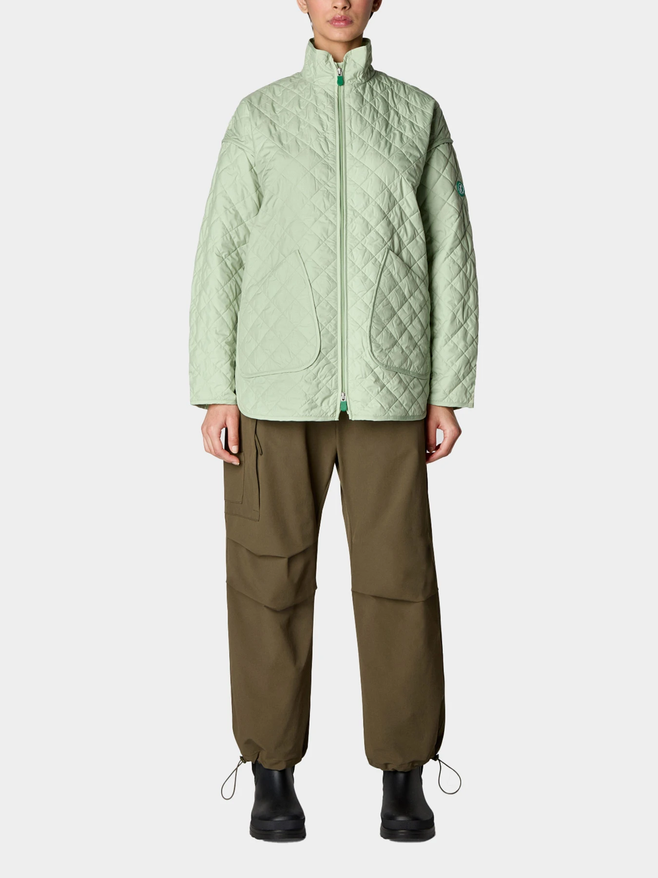 Куртки и дубленки Save the duck модель D41226W-RECY16-50044-EUCALYPTUS GREEN Куртки и дубленки Save the duck модель D41226W-RECY16-50044-EUCALYPTUS GREEN Фото