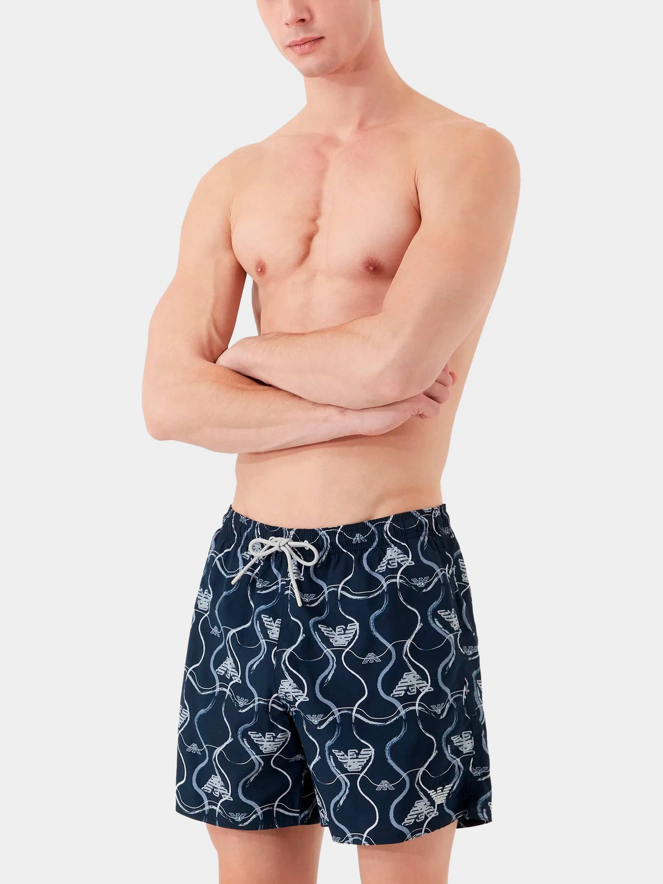 Одежда для пляжа Emporio Armani модель 211740-3R444-18736 Одежда для пляжа Emporio Armani модель 211740-3R444-18736 Фото
