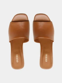 Шлёпанцы GUESS модель FL6YEL-LEA03-COGNA Фото