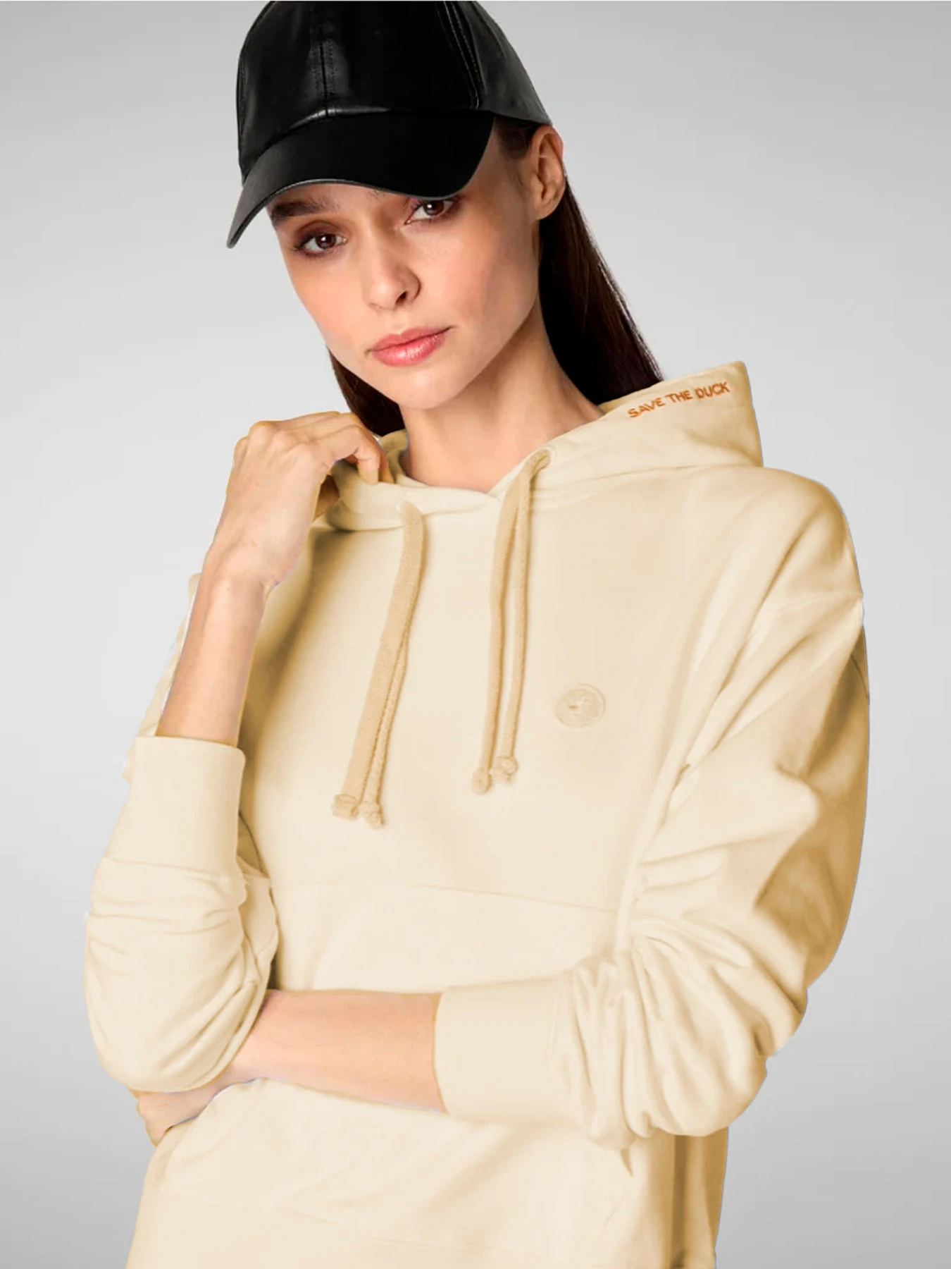 Худи и свитшоты Save the duck модель DF1183W-CLEE16-40019-RAINY BEIGE Худи и свитшоты Save the duck модель DF1183W-CLEE16-40019-RAINY BEIGE Фото