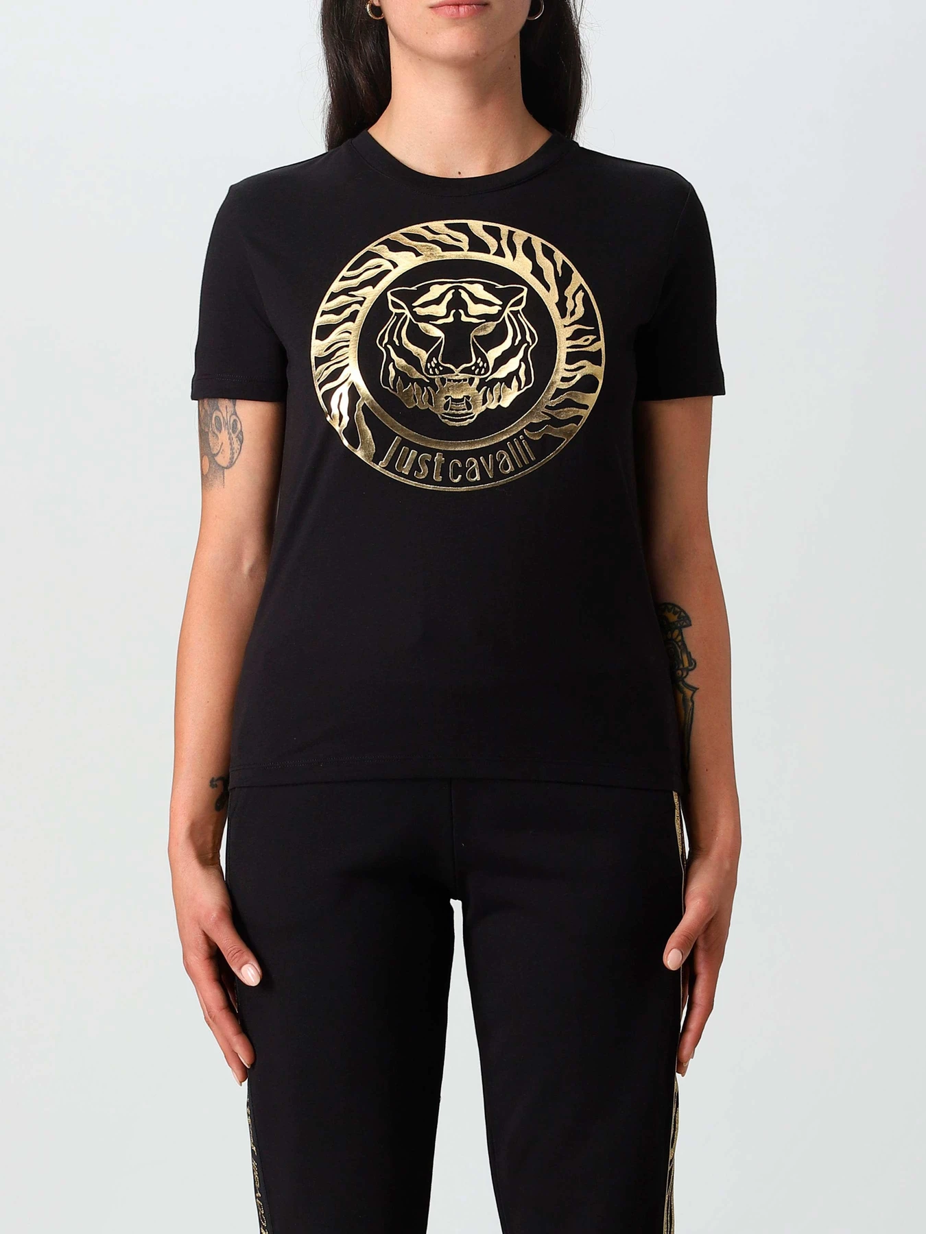 Футболки и поло Just Cavalli модель 74PBHF03-CJ200-G89 Футболки и поло Just Cavalli модель 74PBHF03-CJ200-G89 Фото