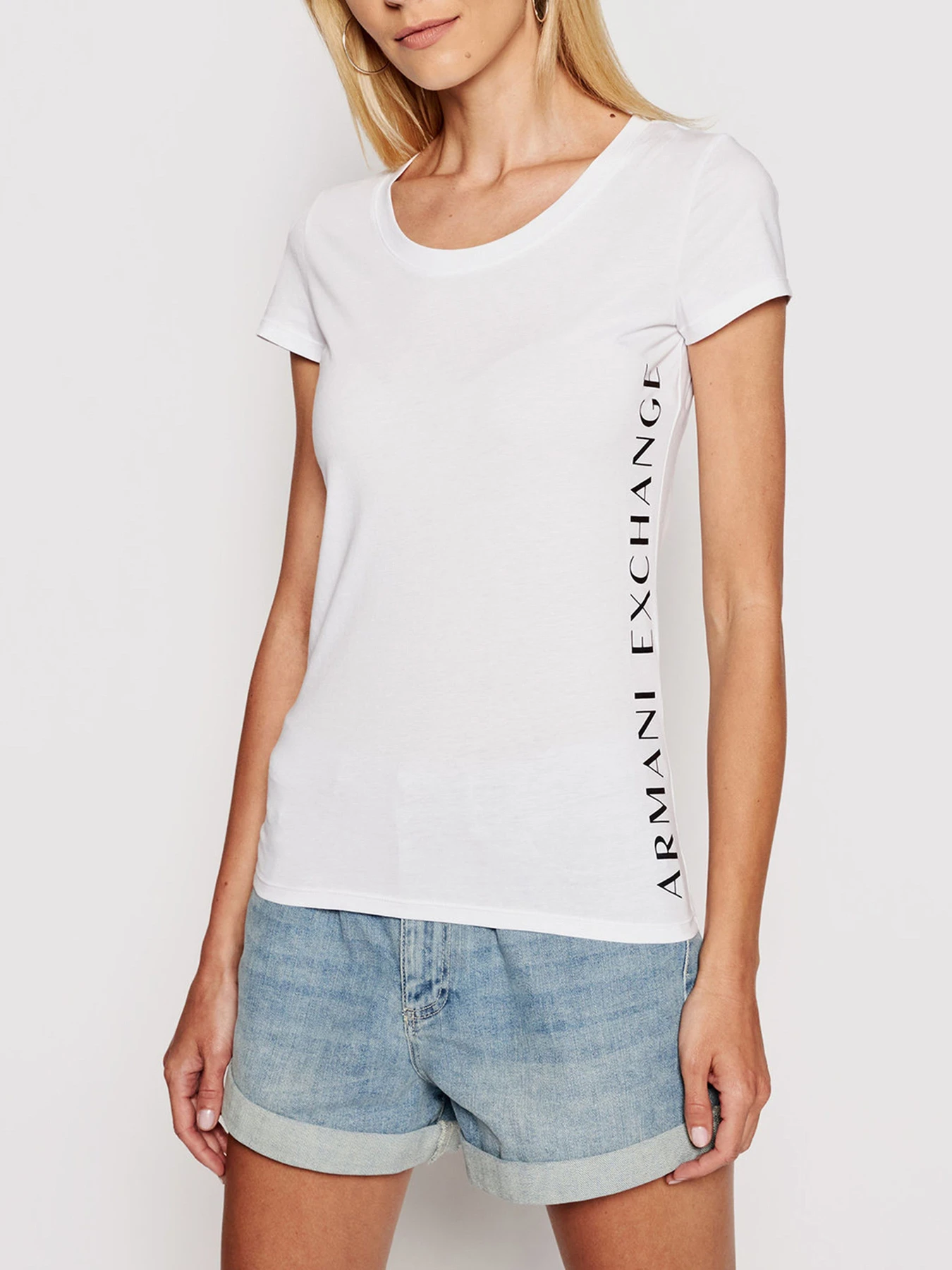 Футболкалар мен поло жейделер Armani Exchange үлгі 3KYTGU-YJW1Z-1000 Фото