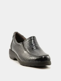 Слипоны и мокасины Caprice модель 24350-25-071 GR.BLACK CROCO Фото