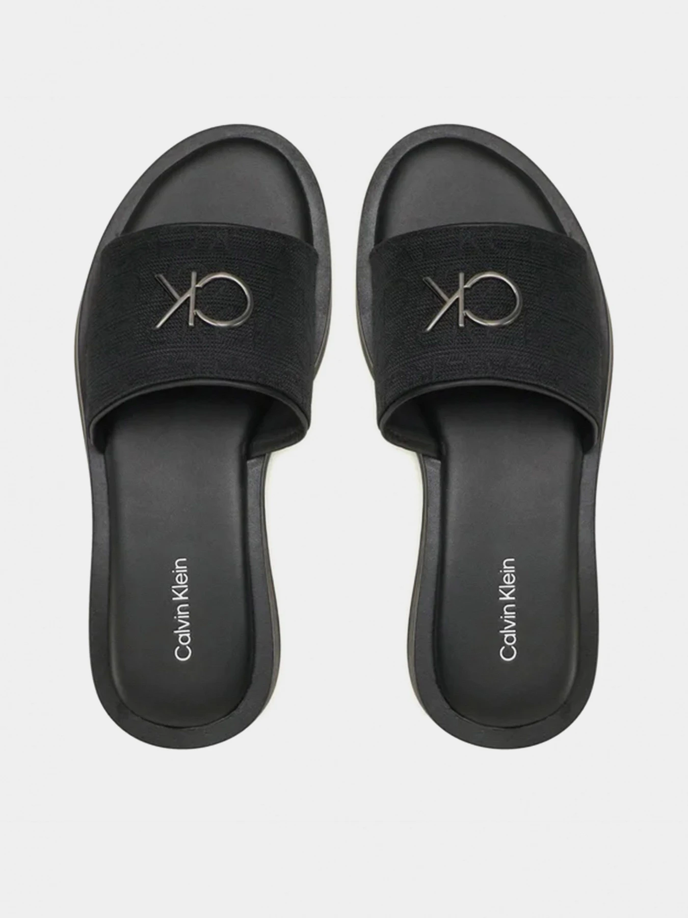 Шлёпанцы Calvin Klein модель HW0HW01488-0GN Шлёпанцы Calvin Klein модель HW0HW01488-0GN Фото