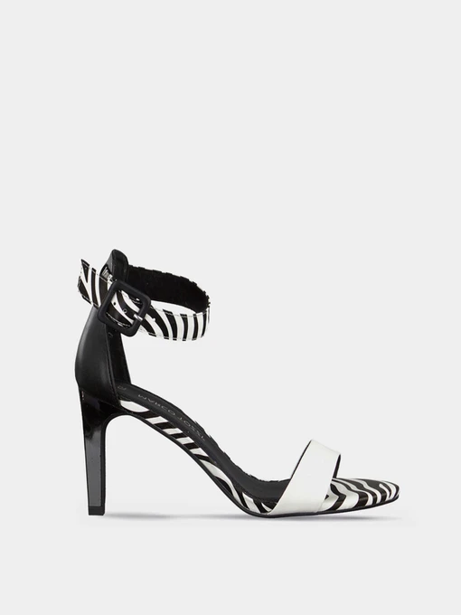 Сандалии Marco Tozzi модель 28357-24-087 BLACK/ZEBRA Фото