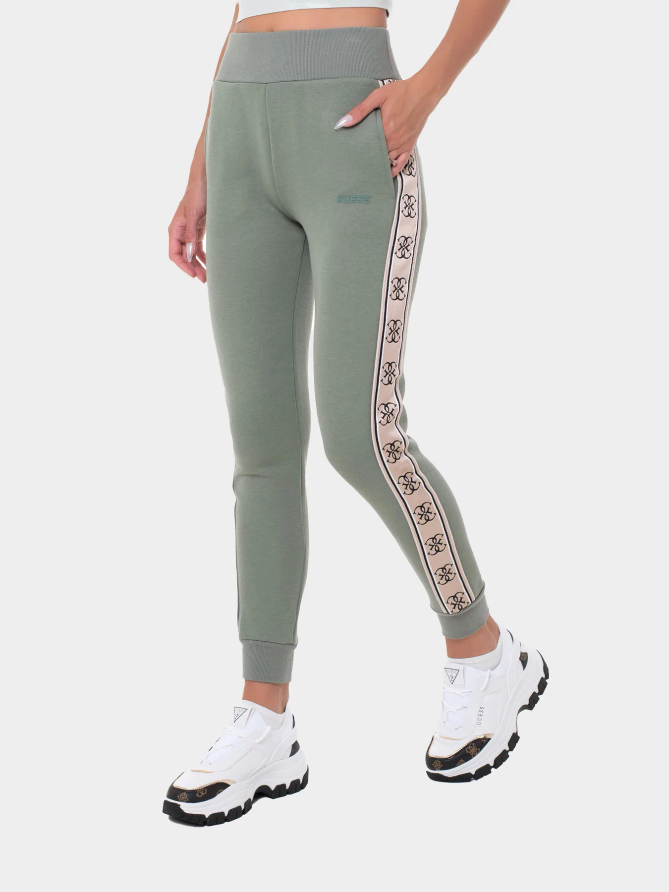 Брюки GUESS модель V2YB15-KB3P2-G8E3 Брюки GUESS модель V2YB15-KB3P2-G8E3 Фото