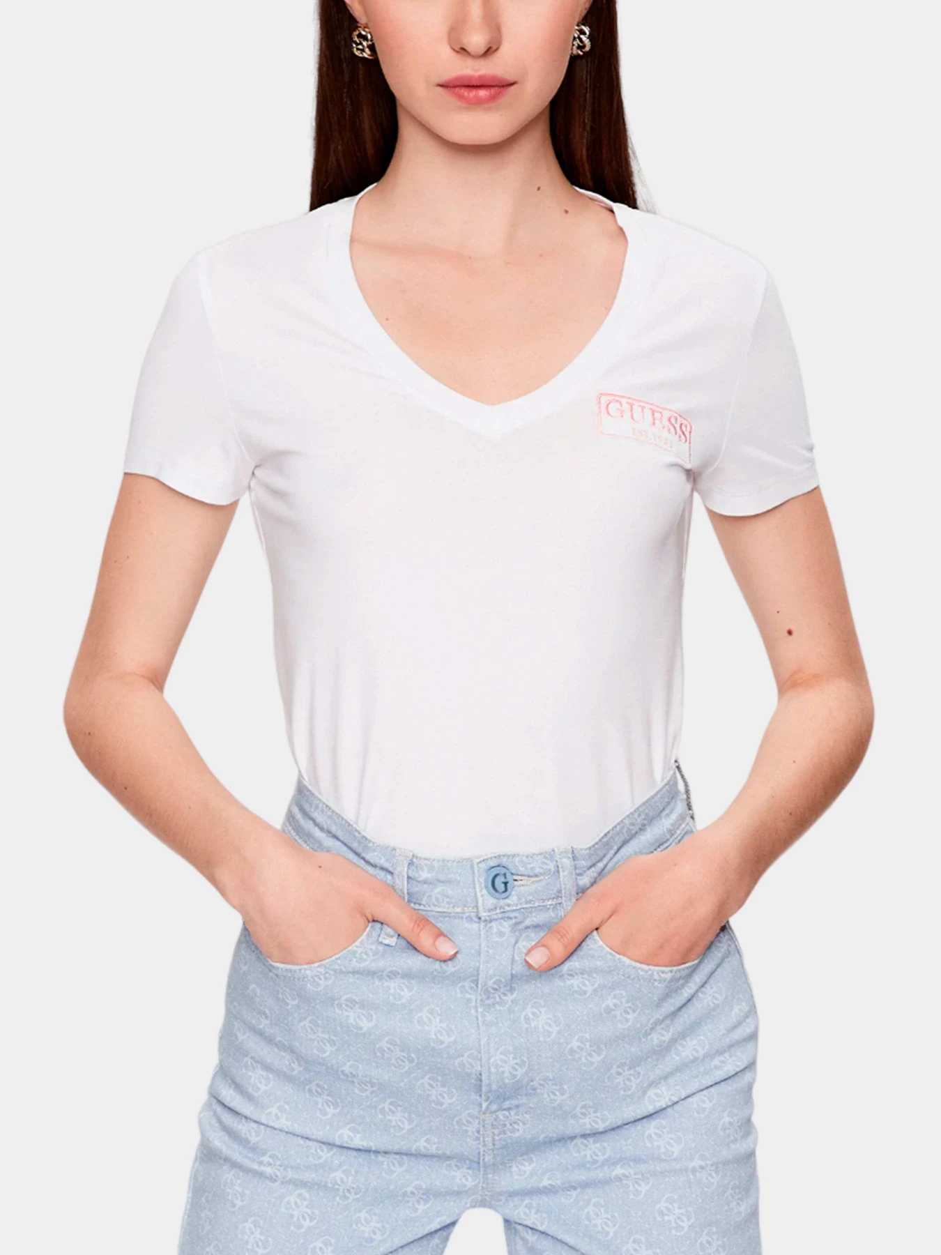 Футболки и поло GUESS модель W3YI38-J1314-G011 Футболки и поло GUESS модель W3YI38-J1314-G011 Фото