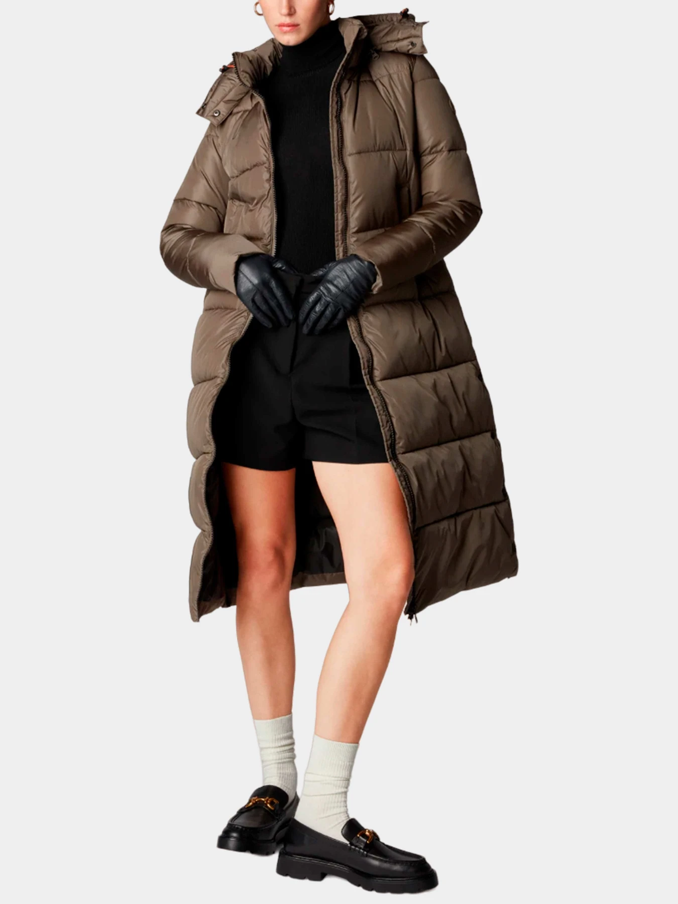 Куртки и дубленки Save the duck модель D40270W-MEGA17-40023-MUD GREY Куртки и дубленки Save the duck модель D40270W-MEGA17-40023-MUD GREY Фото