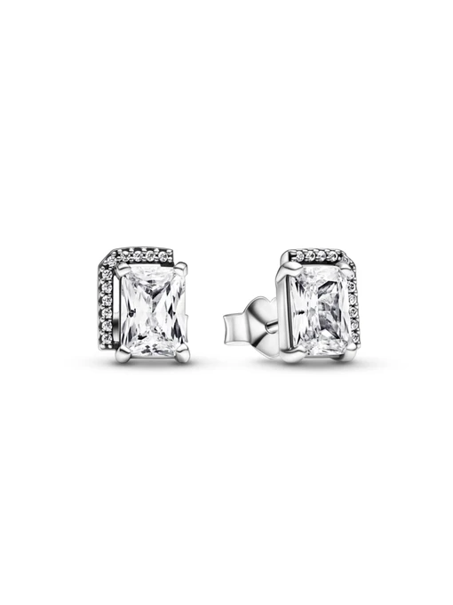 Серьги-гвоздики PANDORA Moments модель 292380C01 Фото