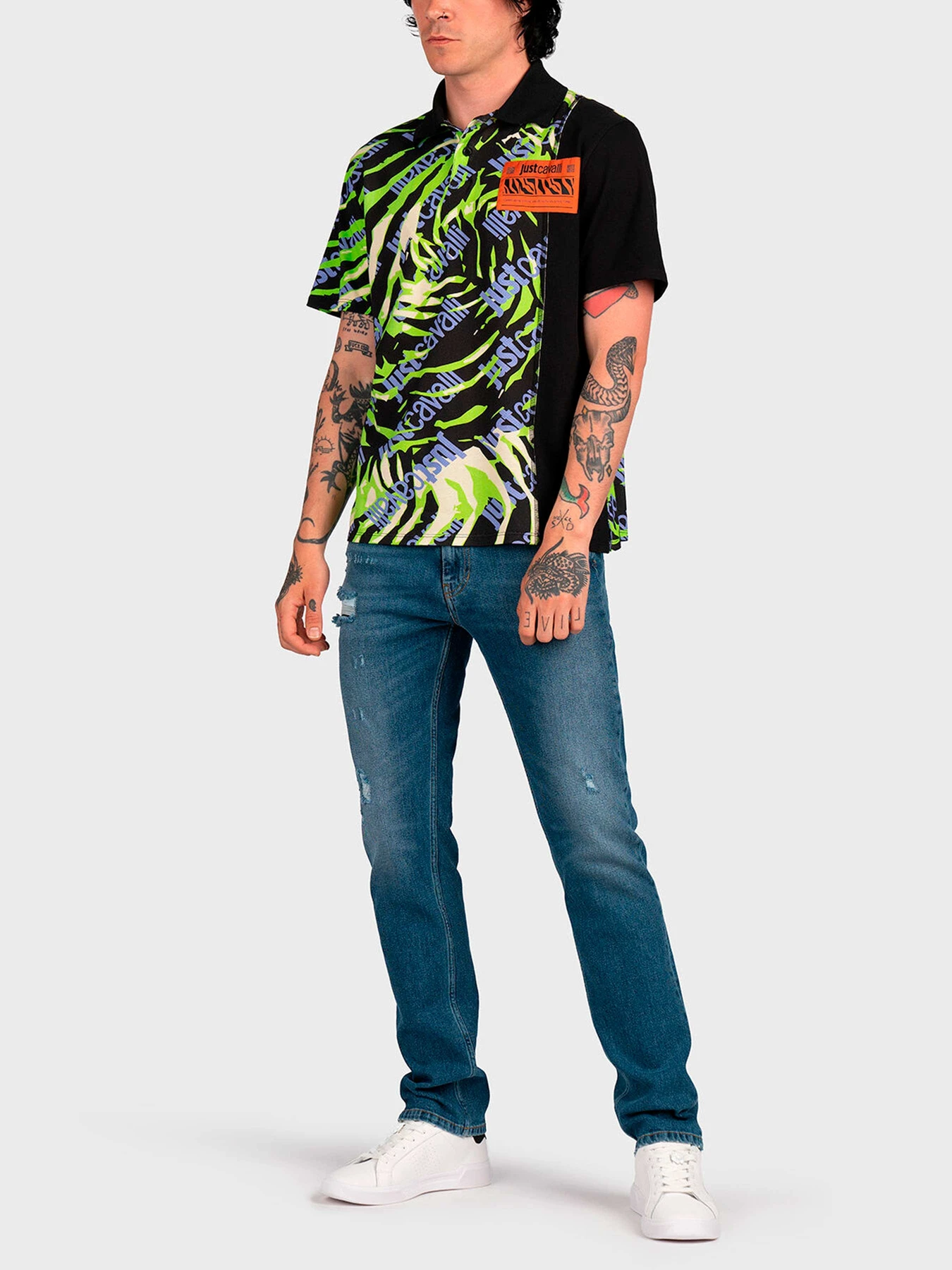 Футболки и поло Just Cavalli модель 74OBG6R0-JS183-018 Футболки и поло Just Cavalli модель 74OBG6R0-JS183-018 Фото