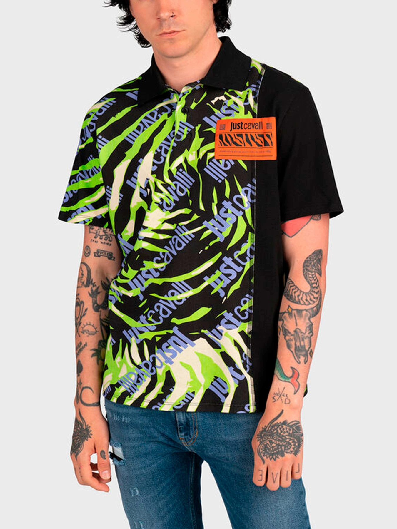 Футболки и поло Just Cavalli модель 74OBG6R0-JS183-018 Футболки и поло Just Cavalli модель 74OBG6R0-JS183-018 Фото