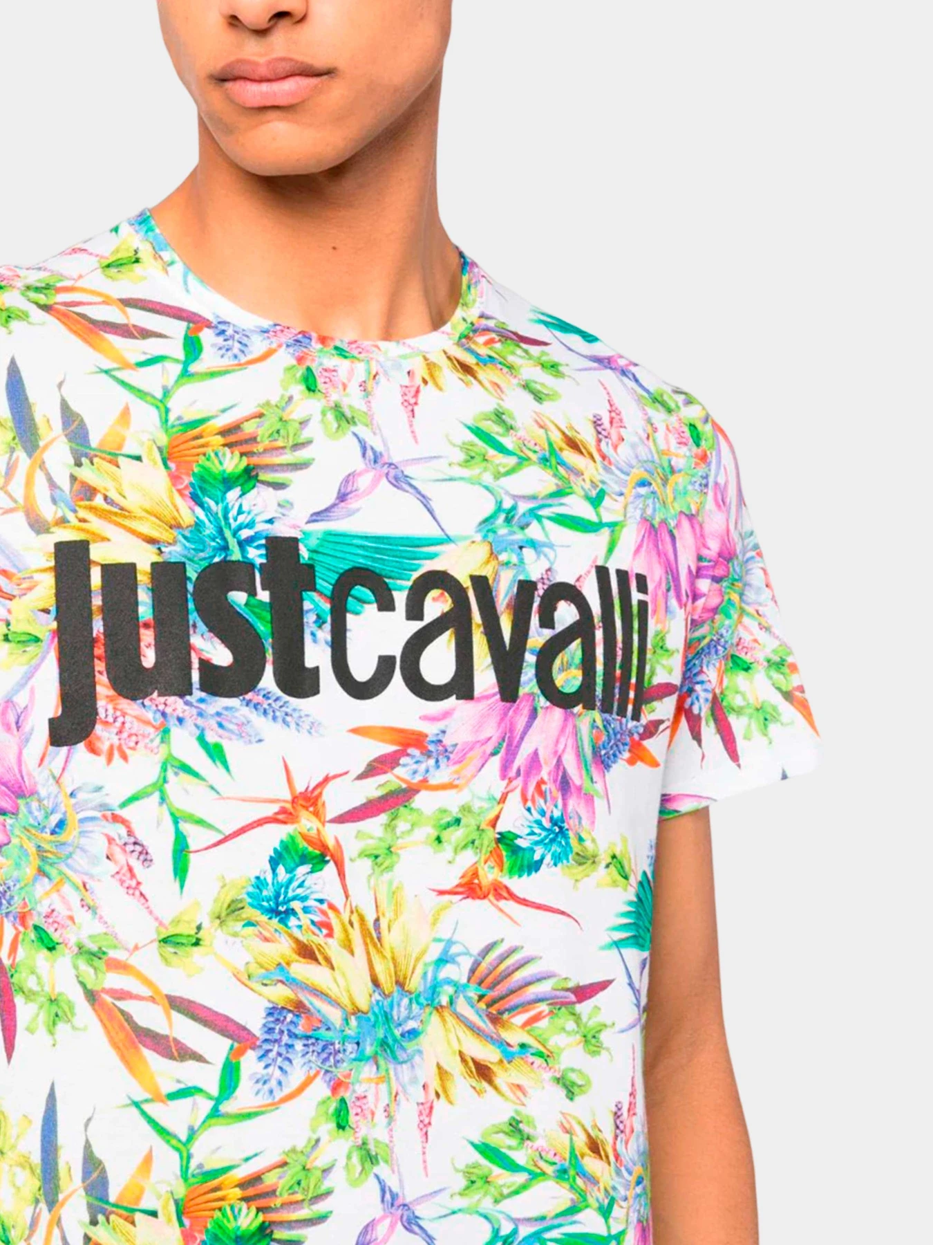 Футболки и поло Just Cavalli модель 74OBH6S4-JS195-003 Футболки и поло Just Cavalli модель 74OBH6S4-JS195-003 Фото