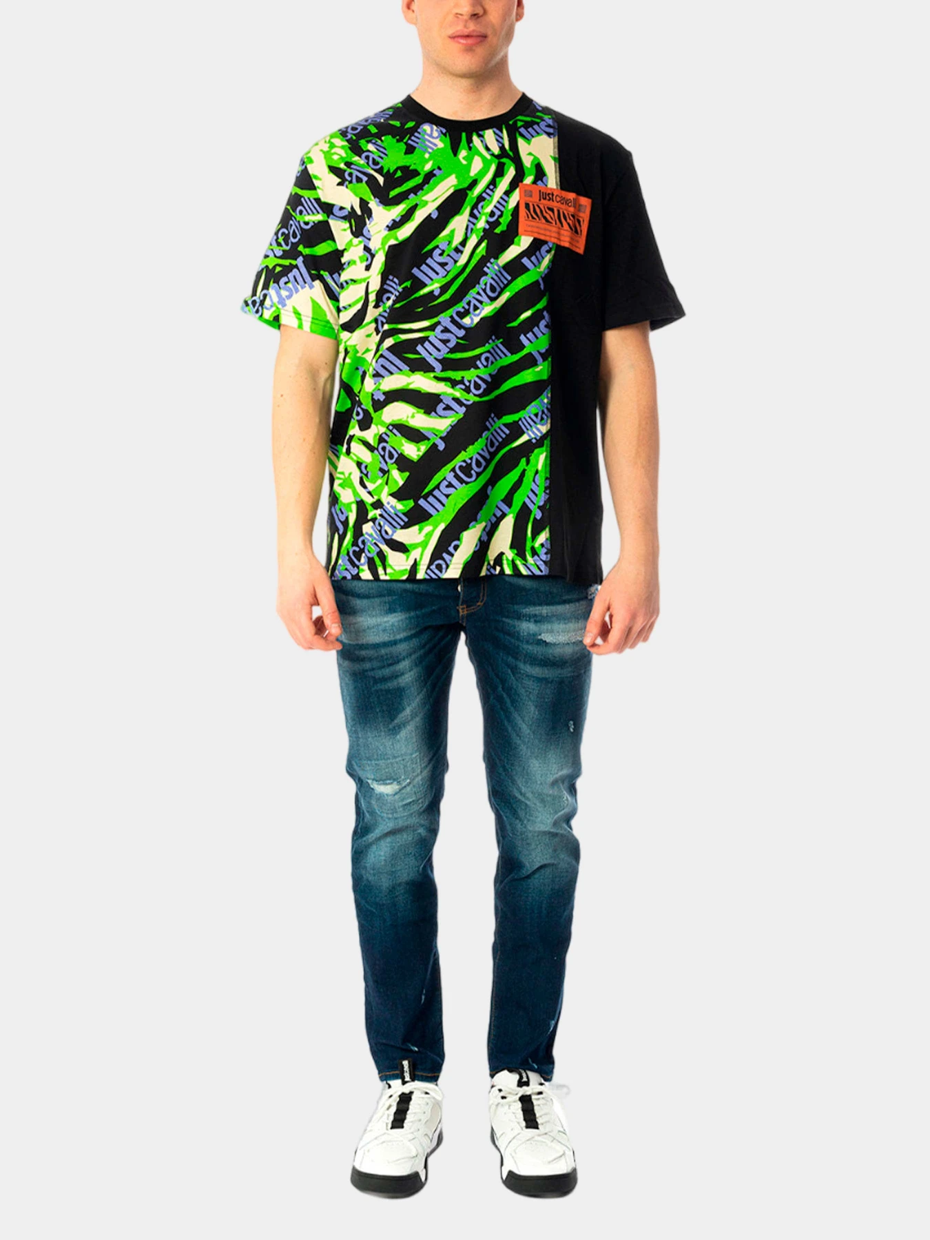 Футболки и поло Just Cavalli модель 74OBH6R1-JS184-018 Футболки и поло Just Cavalli модель 74OBH6R1-JS184-018 Фото