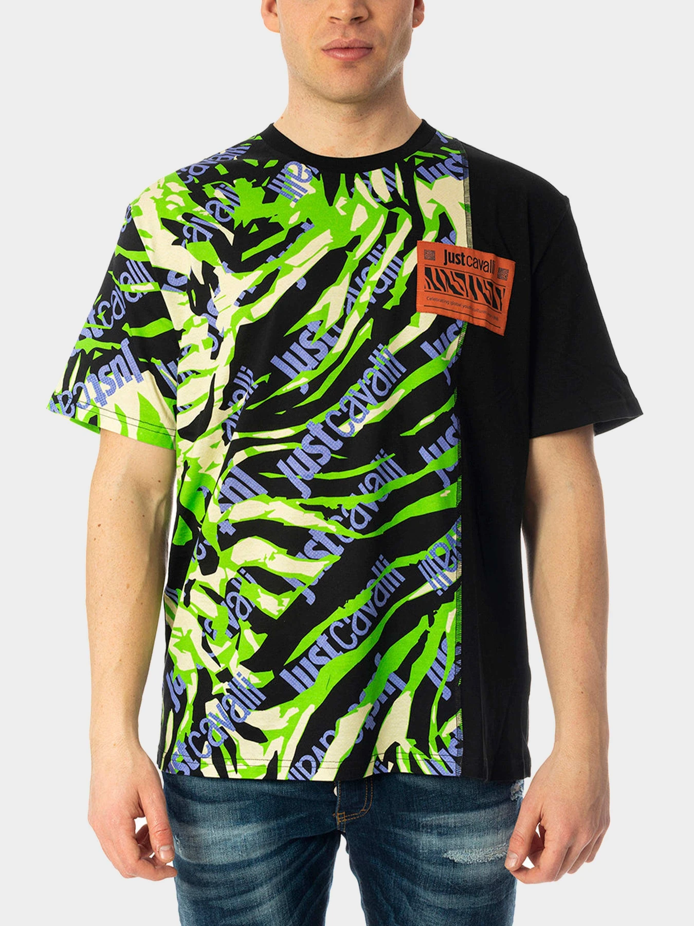 Футболки и поло Just Cavalli модель 74OBH6R1-JS184-018 Футболки и поло Just Cavalli модель 74OBH6R1-JS184-018 Фото