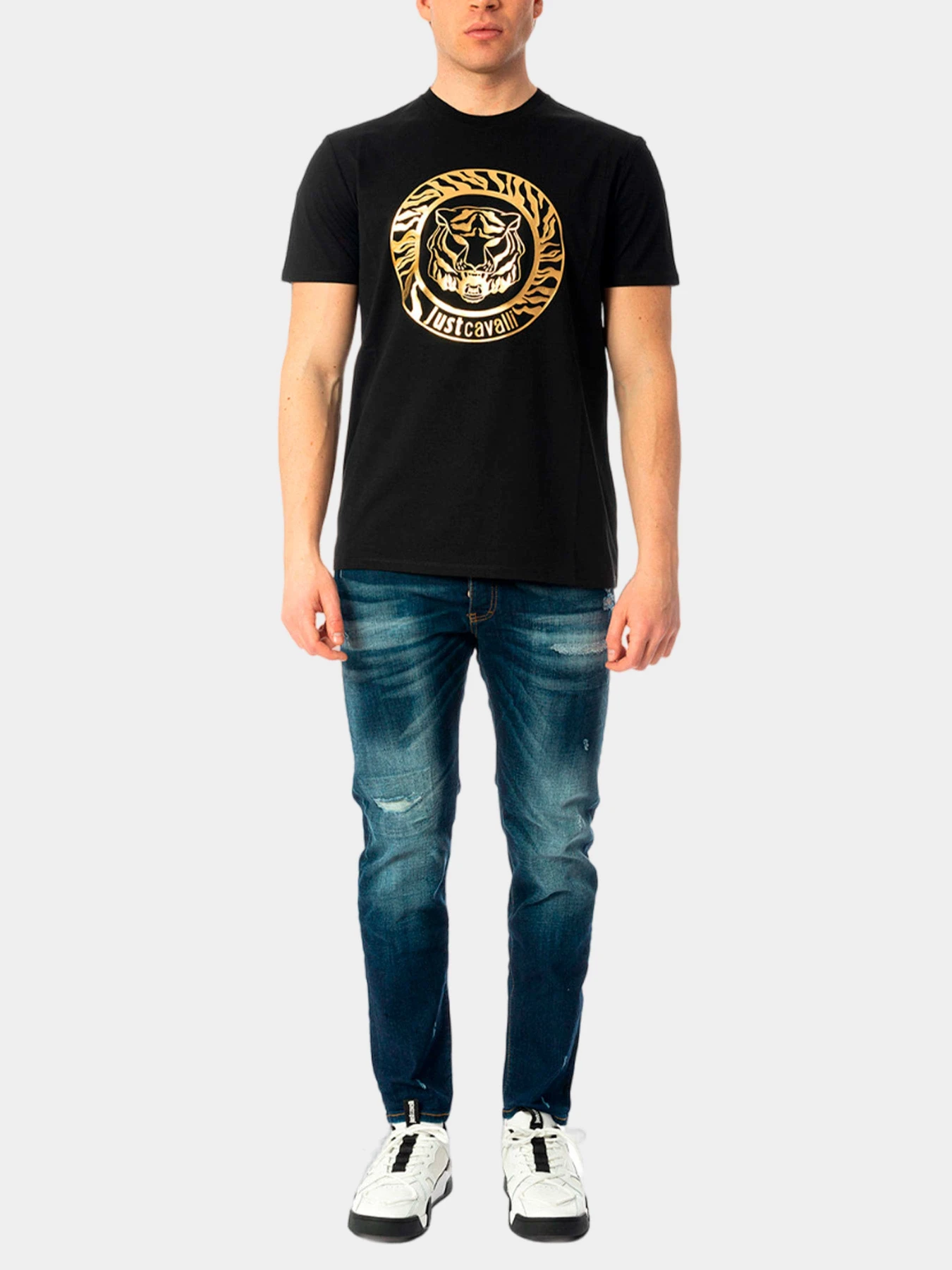 Футболки и поло Just Cavalli модель 74OBHF02-CJ200-G89 Футболки и поло Just Cavalli модель 74OBHF02-CJ200-G89 Фото