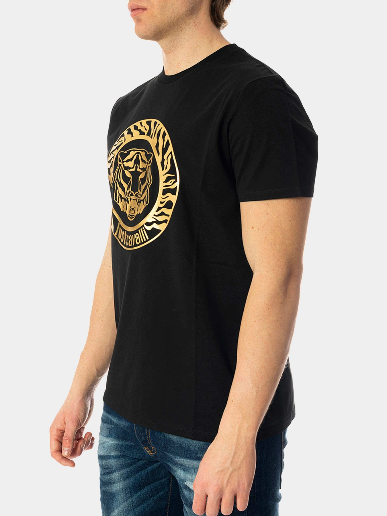Футболки и поло Just Cavalli модель 74OBHF02-CJ200-G89 Футболки и поло Just Cavalli модель 74OBHF02-CJ200-G89 Фото