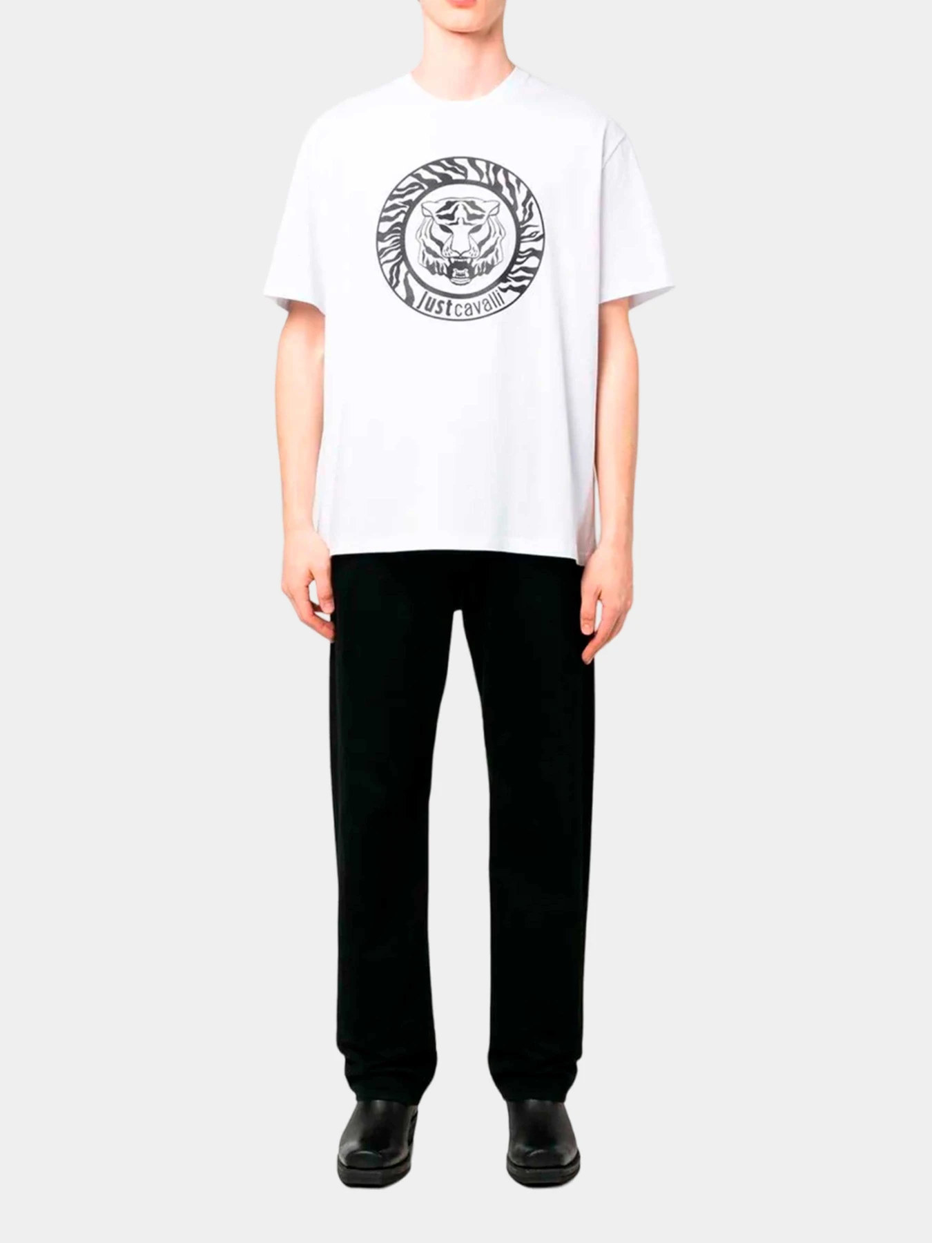 Футболки и поло Just Cavalli модель 74OBHF04-CJ200-003 Футболки и поло Just Cavalli модель 74OBHF04-CJ200-003 Фото