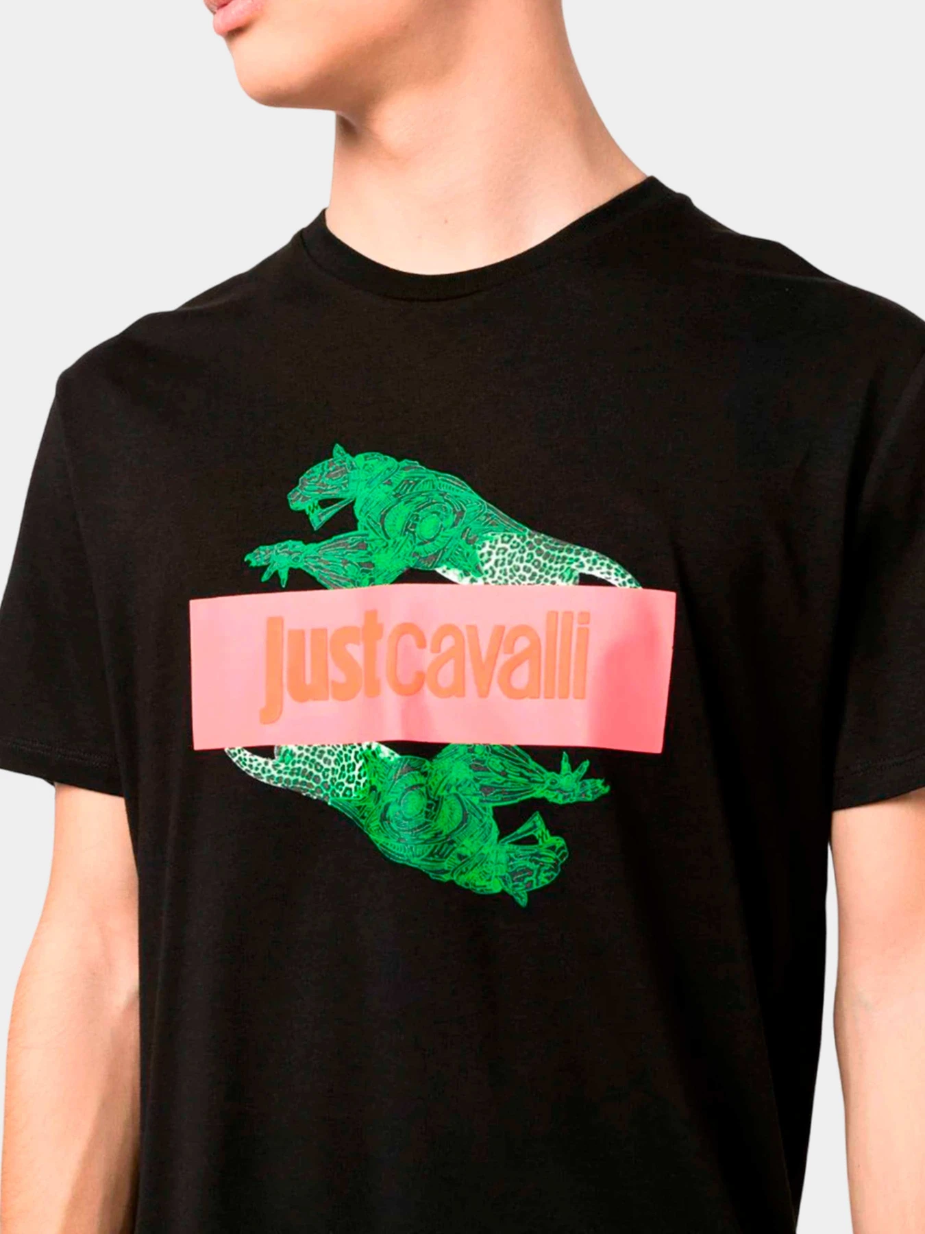 Футболки и поло Just Cavalli модель 74OBHF08-CJ200-899 Футболки и поло Just Cavalli модель 74OBHF08-CJ200-899 Фото