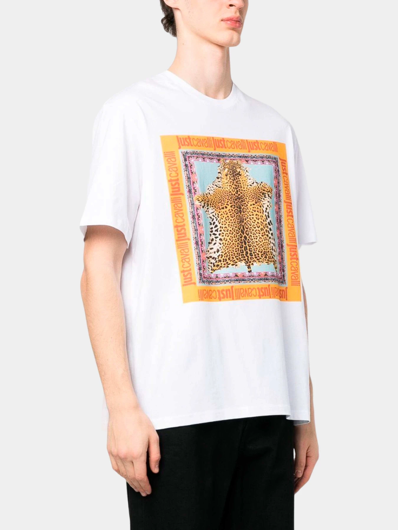 Футболки и поло Just Cavalli модель 74OBHF09-CJ200-003 Футболки и поло Just Cavalli модель 74OBHF09-CJ200-003 Фото
