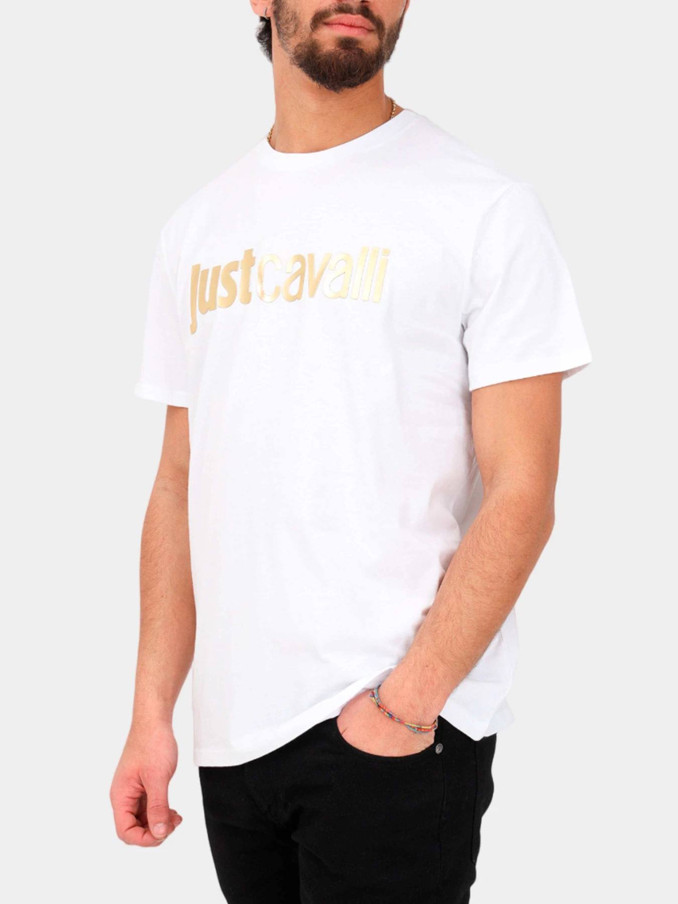 Футболки и поло Just Cavalli модель 74OBHF00-CJ200-G03 Футболки и поло Just Cavalli модель 74OBHF00-CJ200-G03 Фото