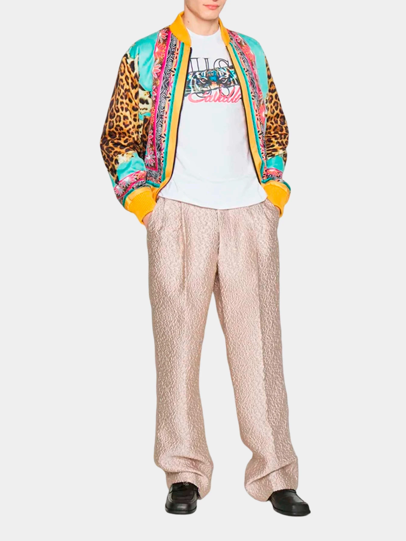 Футболки и поло Just Cavalli модель 74OBHF12-CJ200-003 Футболки и поло Just Cavalli модель 74OBHF12-CJ200-003 Фото