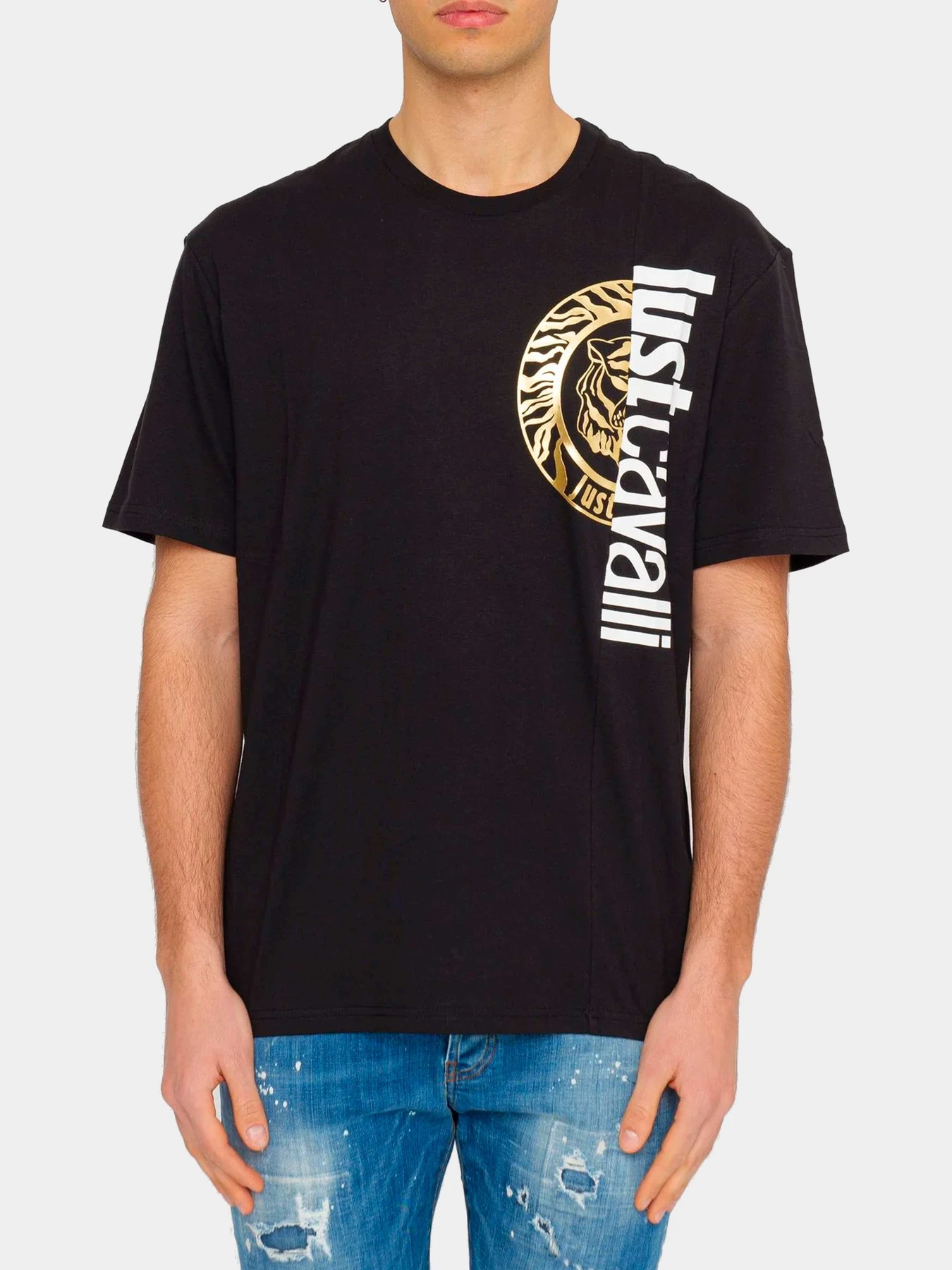 Футболки и поло Just Cavalli модель 74OBHF05-CJ200-899 Футболки и поло Just Cavalli модель 74OBHF05-CJ200-899 Фото