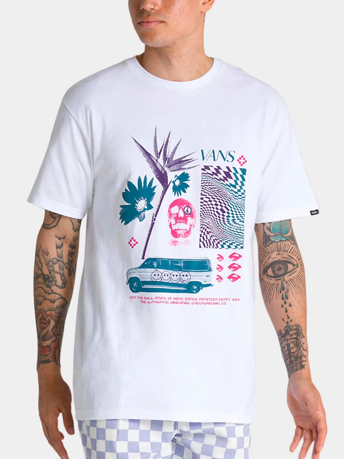 Футболки и поло Vans модель VN0008T8WHT1 Футболки и поло Vans модель VN0008T8WHT1 Фото