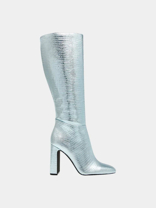 Ботинки и сапоги Steve Madden модель SM11002627 SILVER CROCO Фото