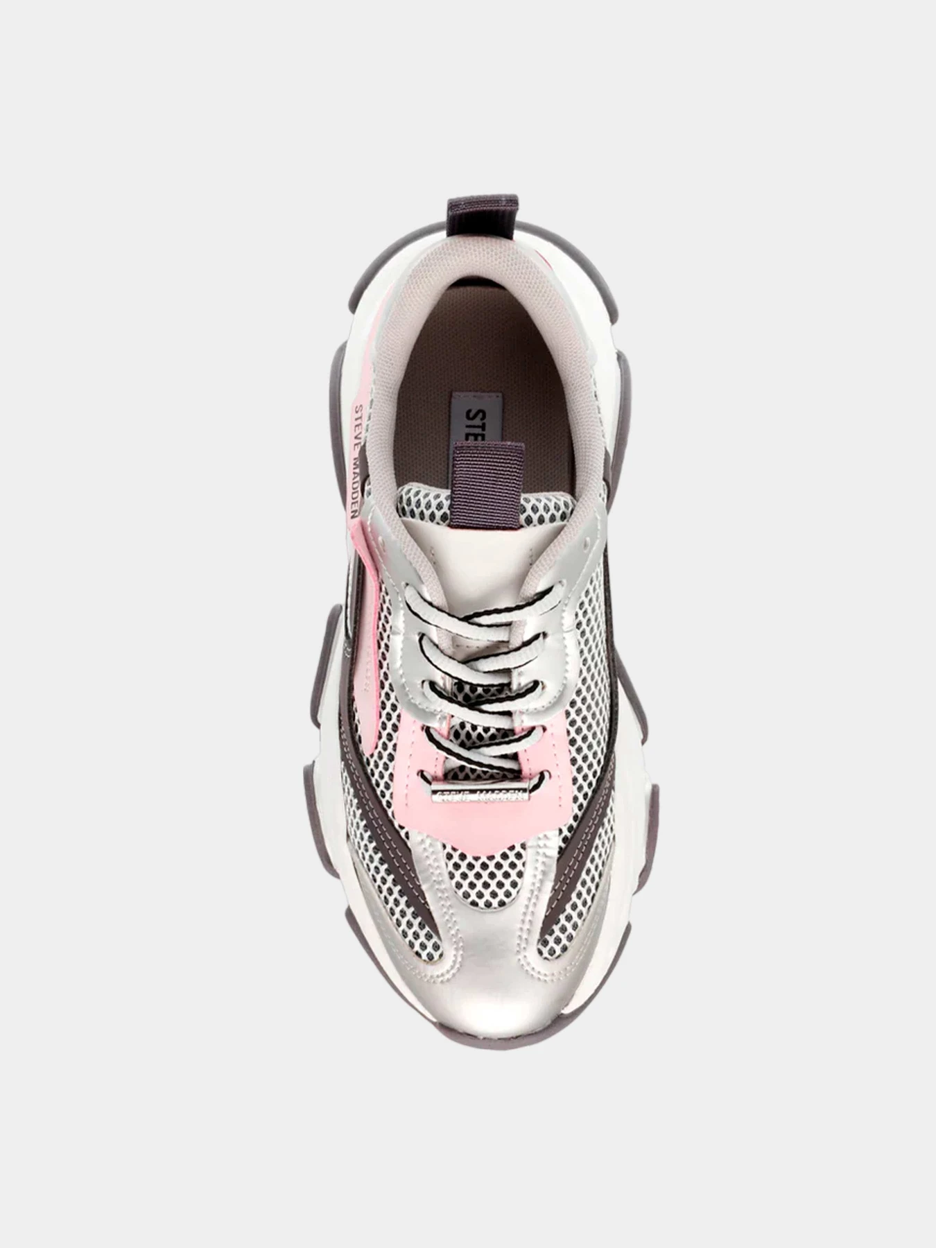 Кроссовки Steve Madden модель SM19000033 PINK/SILVER Кроссовки Steve Madden модель SM19000033 PINK/SILVER Фото