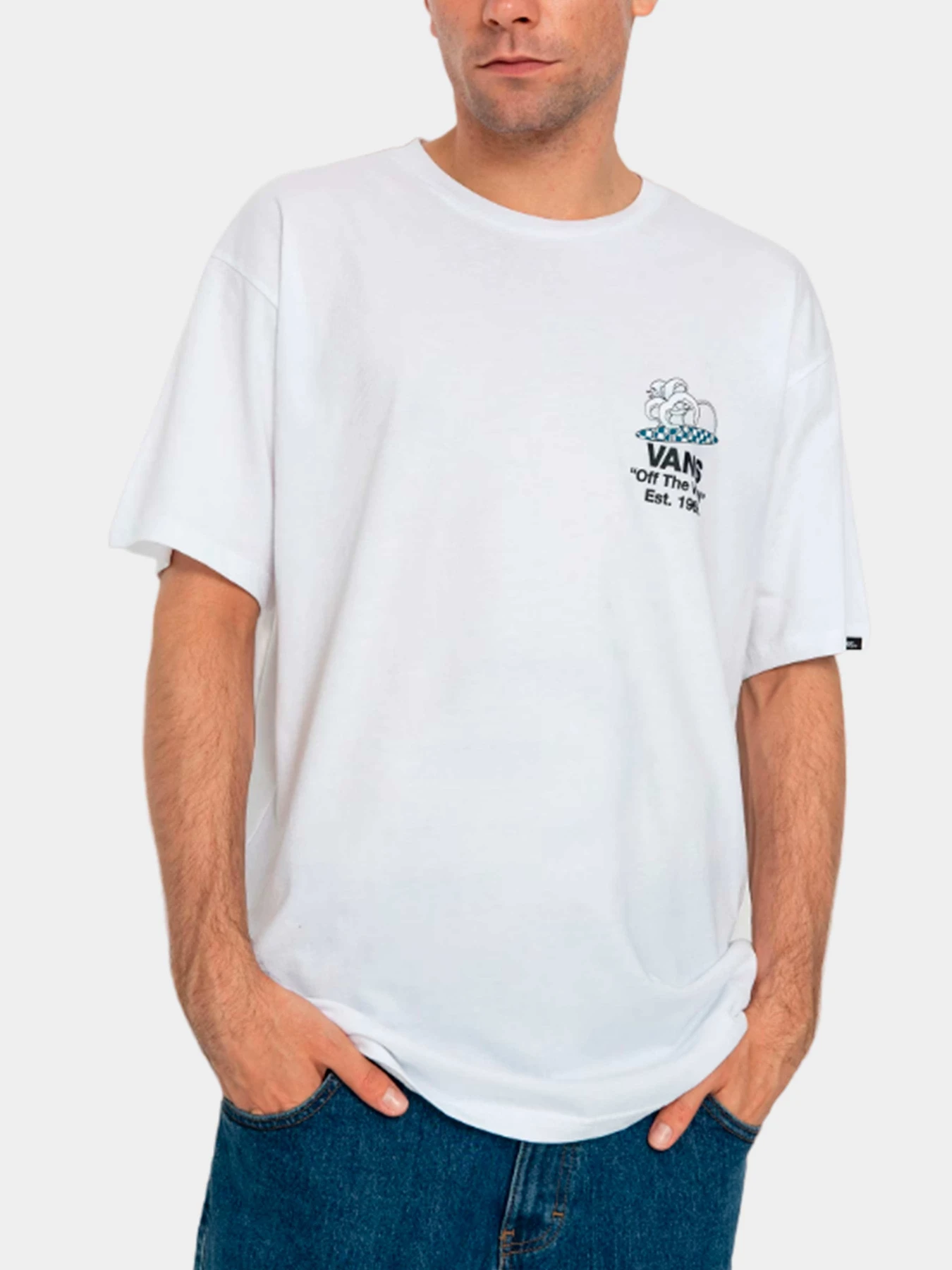 Футболки и поло Vans модель VN0008SEWHT1 Футболки и поло Vans модель VN0008SEWHT1 Фото