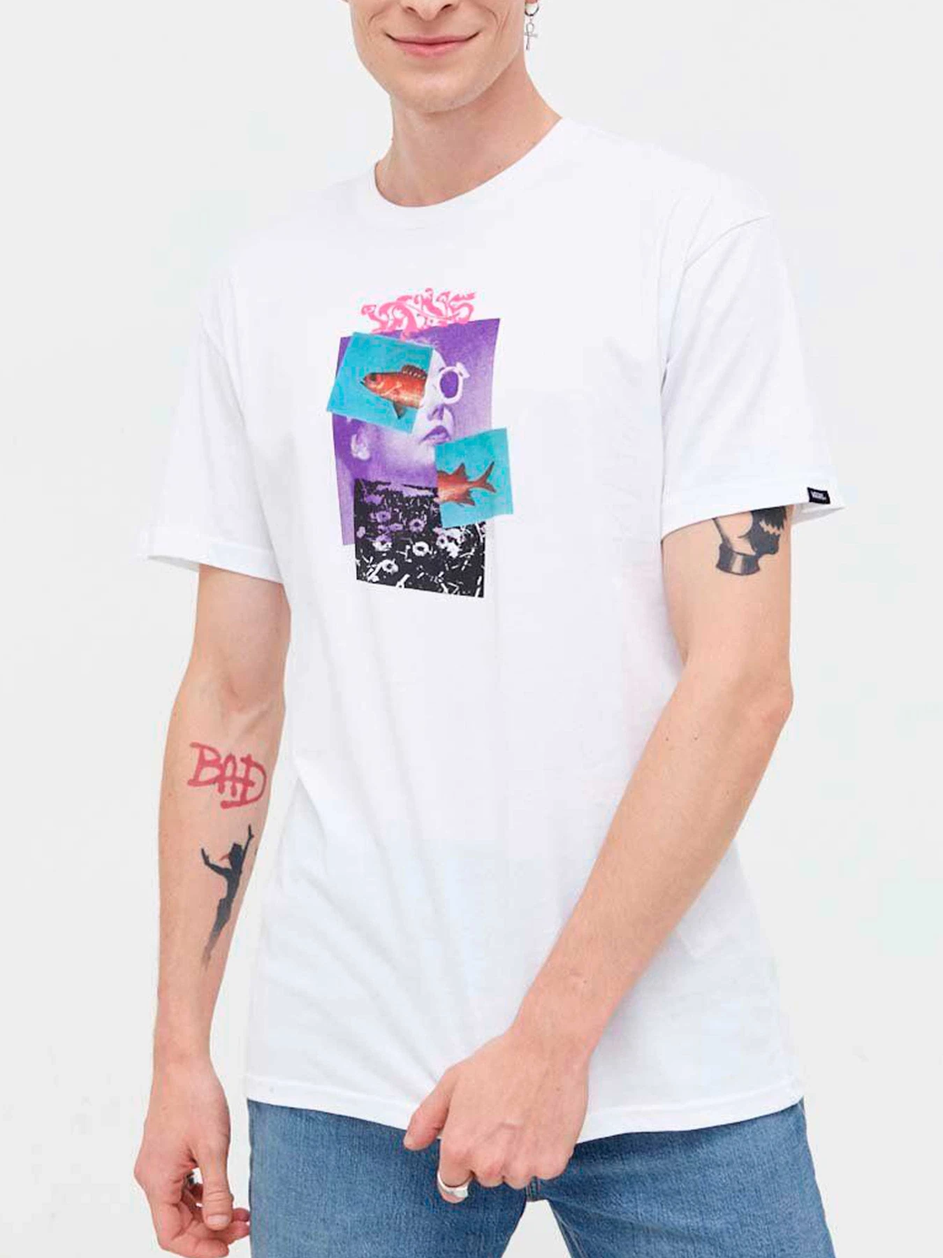 Футболки и поло Vans модель VN0008TBWHT1 Футболки и поло Vans модель VN0008TBWHT1 Фото