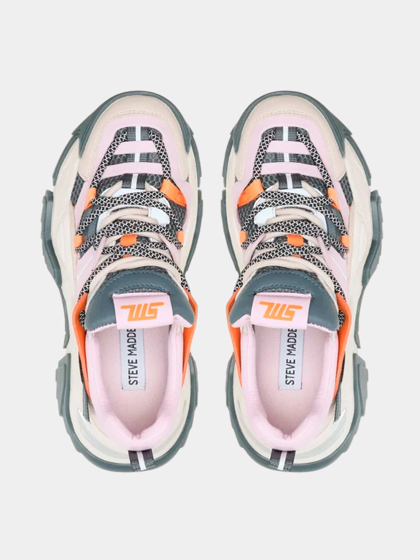 Кроссовки Steve Madden модель SM11002519 GREIGE/ORG Кроссовки Steve Madden модель SM11002519 GREIGE/ORG Фото