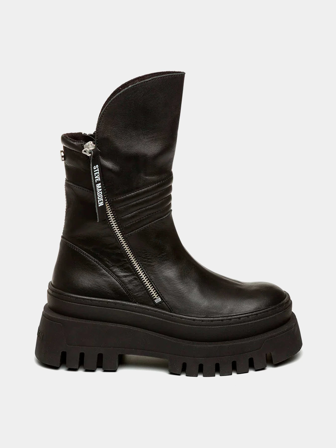 Ботинки и сапоги Steve Madden модель SM11002700 BLK ACTION LEATHER Ботинки и сапоги Steve Madden модель SM11002700 BLK ACTION LEATHER Фото