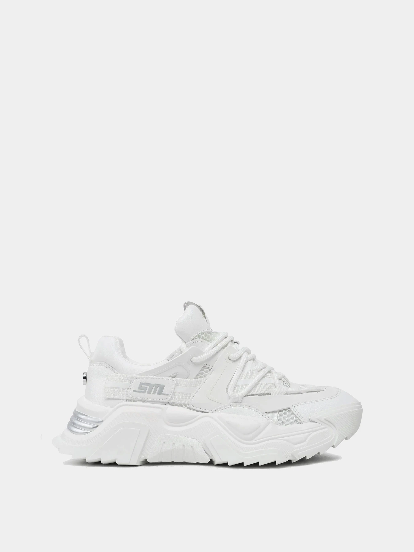 Кроссовки Steve Madden модель SM11002519 WHITE/WHITE Кроссовки Steve Madden модель SM11002519 WHITE/WHITE Фото