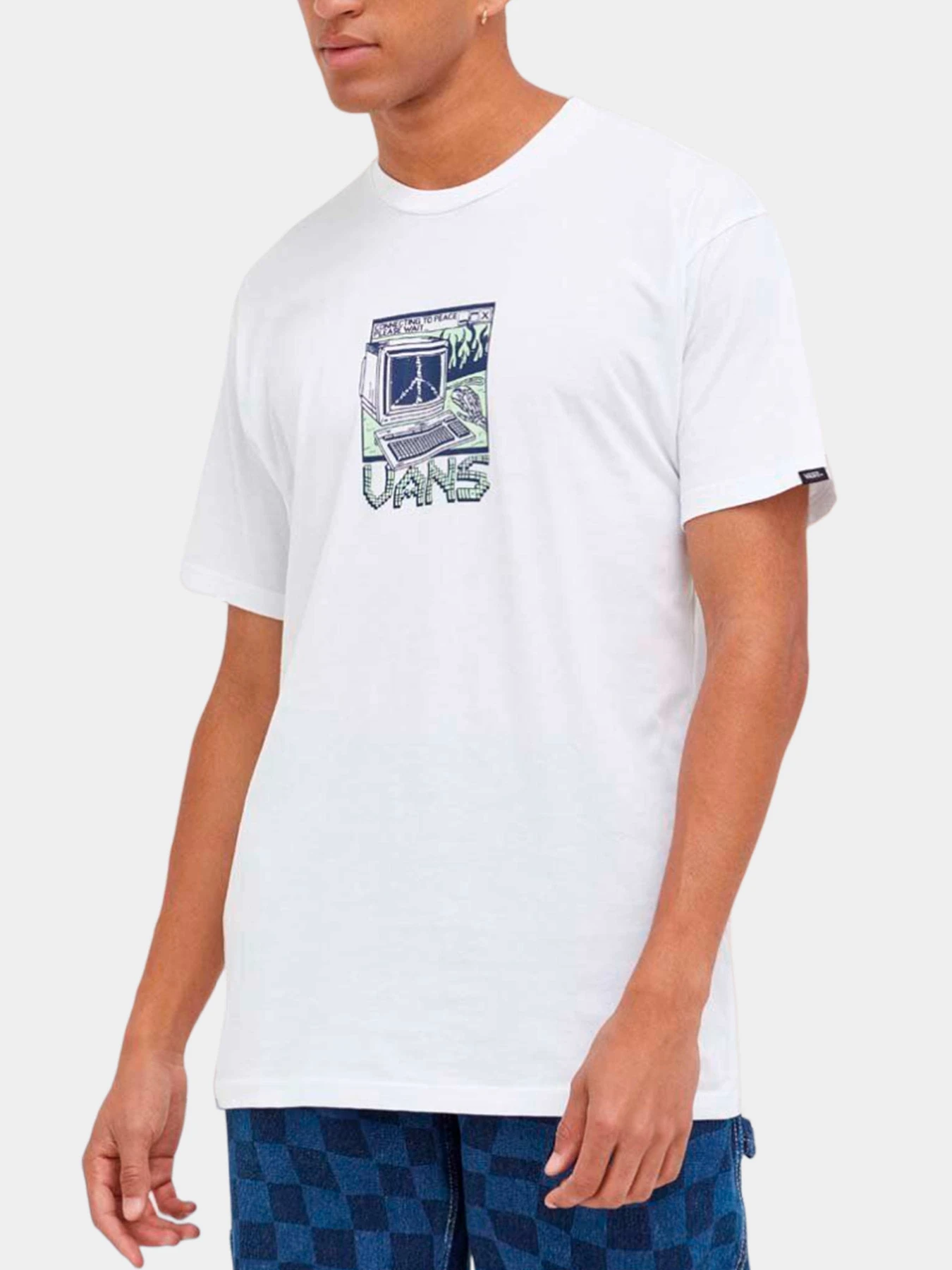 Футболки и поло Vans модель VN0008T9WHT1 Футболки и поло Vans модель VN0008T9WHT1 Фото