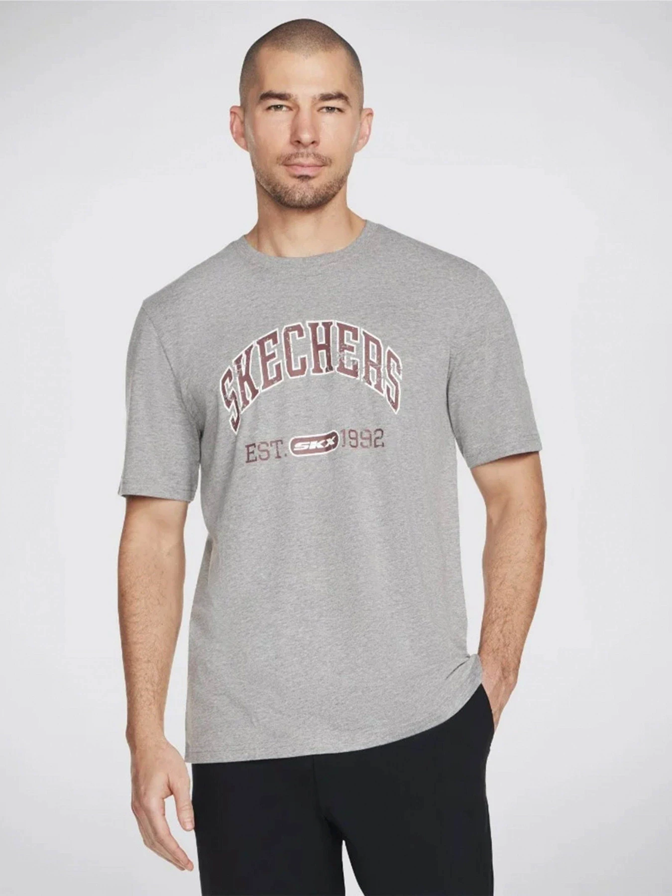 Футболки и поло Skechers модель TS19 LTGY Футболки и поло Skechers модель TS19 LTGY Фото