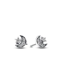 Серьги-гвоздики PANDORA Moments модель 292990C01 Фото