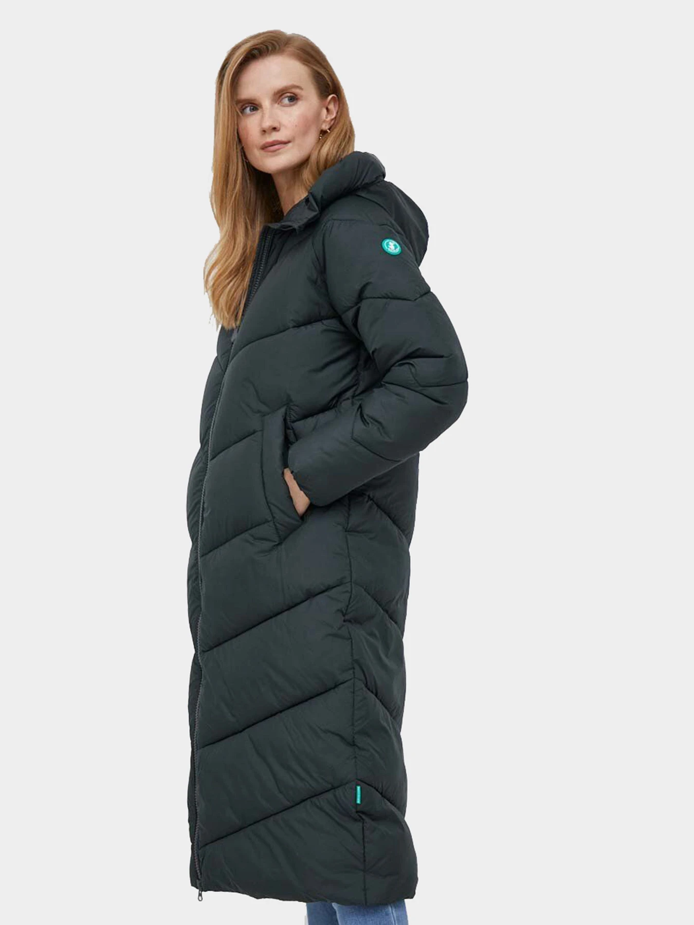 Пальто и плащи Save the duck модель D41456W-RECY17-50030-GREEN BLACK Фото