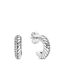 Серьги-гвоздики PANDORA Moments модель 299091C01 Фото