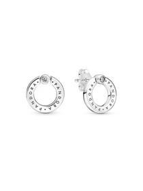 Серьги-гвоздики PANDORA Moments модель 299486C01 Фото