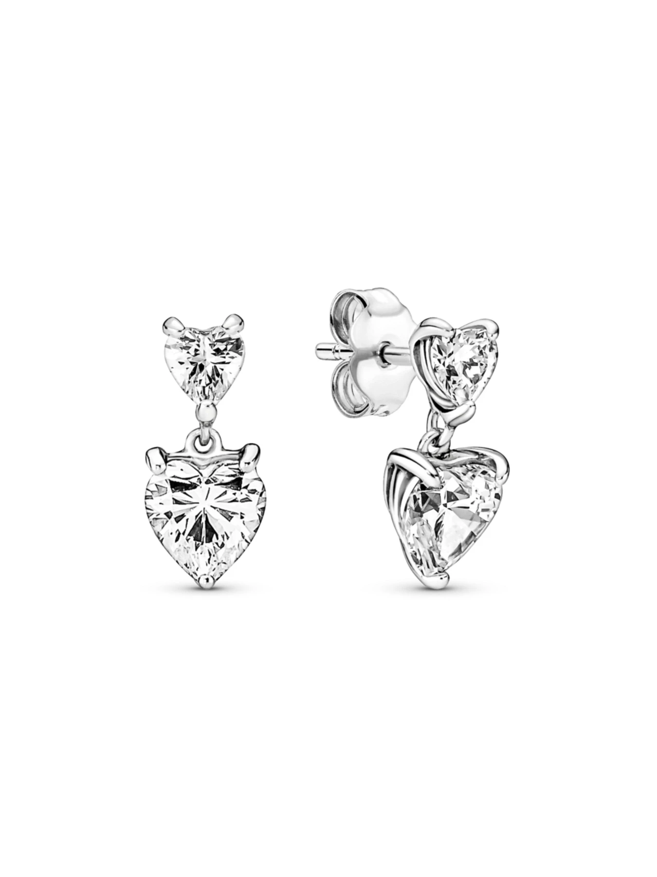 Серьги-гвоздики PANDORA Moments модель 291199C01 Фото