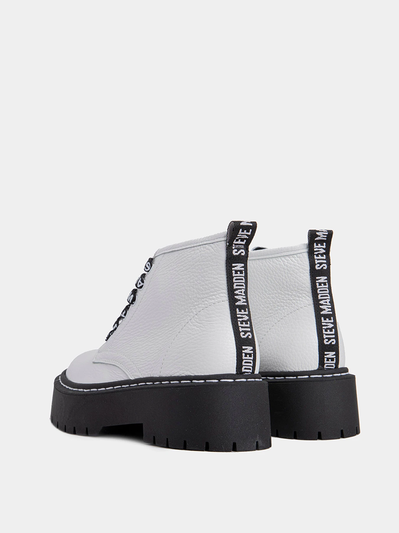 Ботинки и сапоги Steve Madden модель SM11001214-WHITE LEATHER Ботинки и сапоги Steve Madden модель SM11001214-WHITE LEATHER Фото