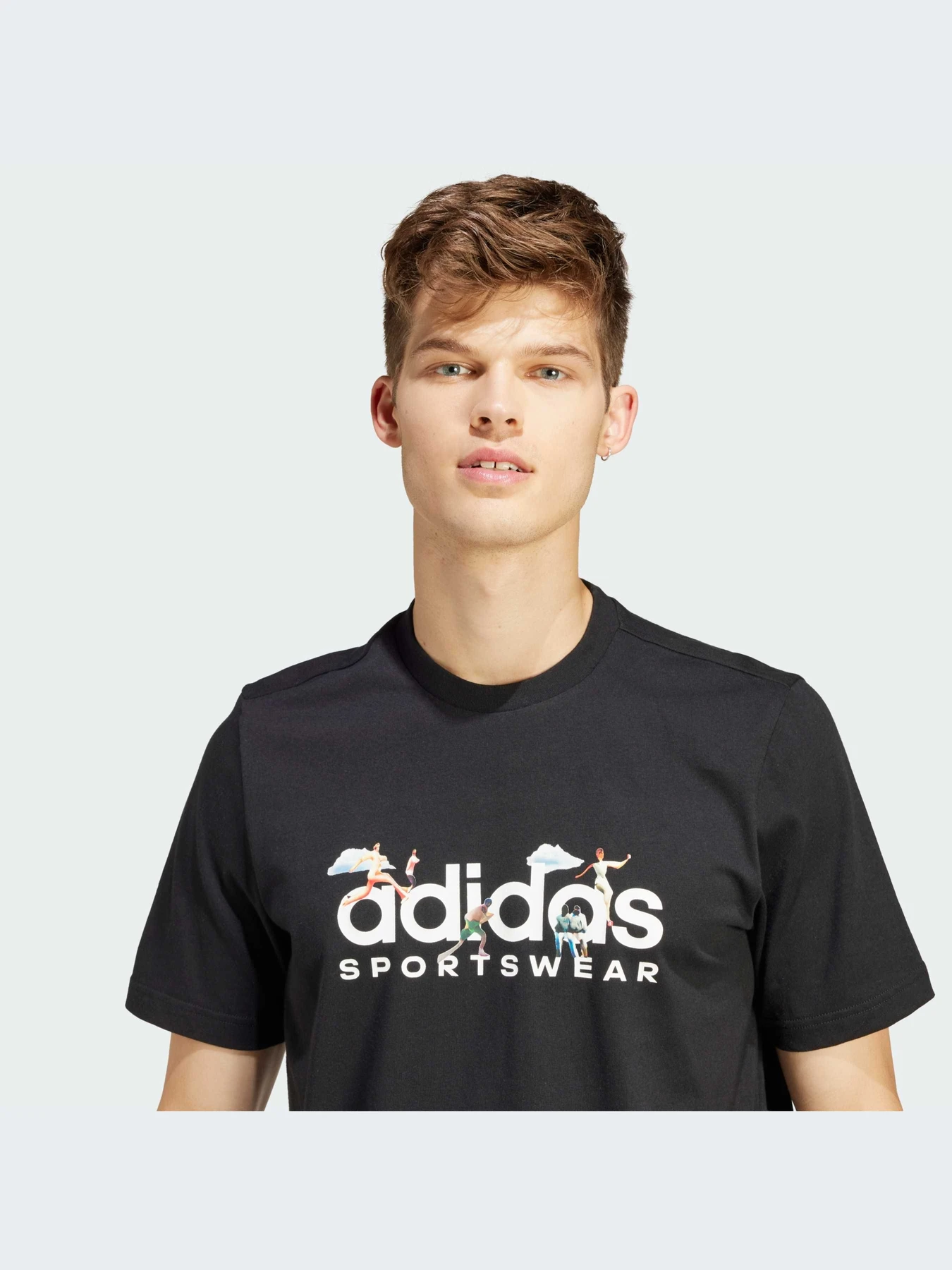 Футболки и поло Adidas Graphics модель IS2863-KZ Футболки и поло Adidas Graphics модель IS2863-KZ Фото