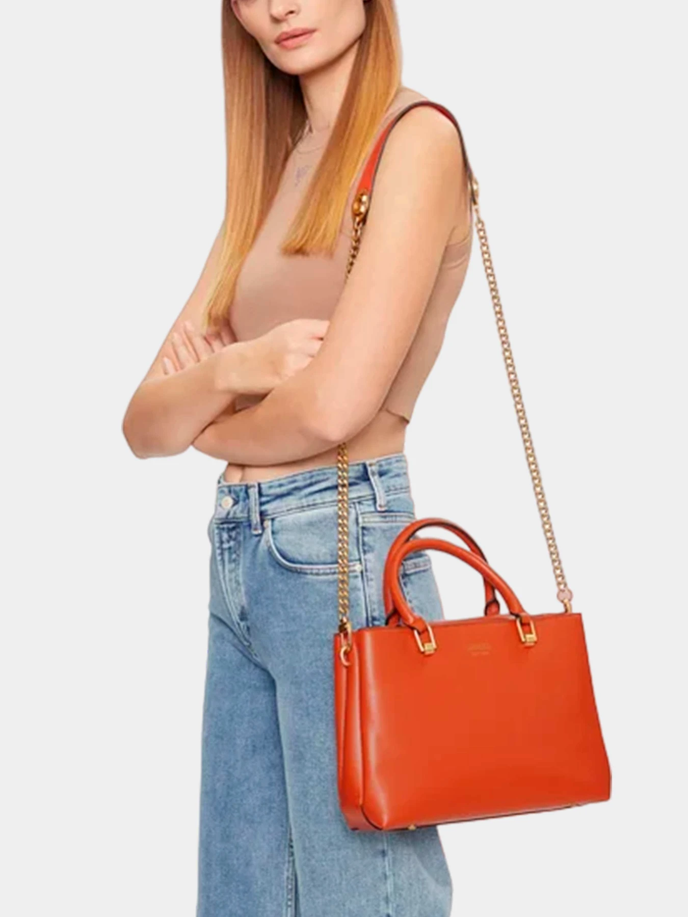 Сумки GUESS модель HWVA91-90060-ORA Сумки GUESS модель HWVA91-90060-ORA Фото